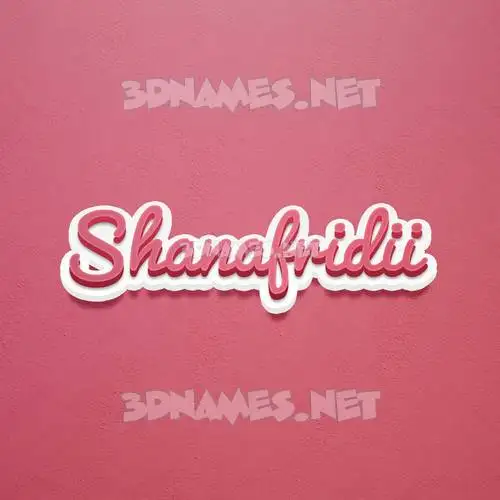 shanafridii in Red Scribble style - 3D name wallpaper shanafridii in Red Scribble style - 3D name wallpaper