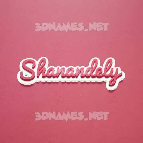 shanandely in Red Scribble style - 3D name wallpaper shanandely in Red Scribble style - 3D name wallpaper