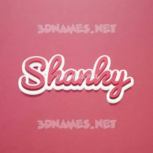 shanky in Red Scribble style - 3D name wallpaper shanky in Red Scribble style - 3D name wallpaper