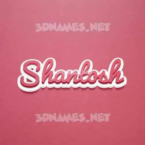 shantosh in Red Scribble style - 3D name wallpaper shantosh in Red Scribble style - 3D name wallpaper