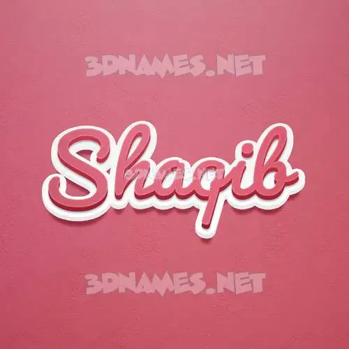 shaqib in Red Scribble style - 3D name wallpaper shaqib in Red Scribble style - 3D name wallpaper