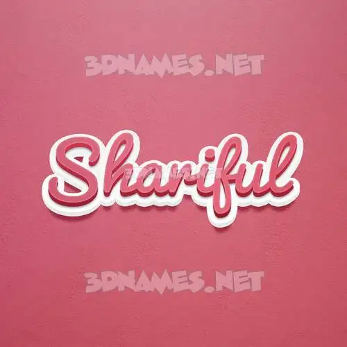 shariful in Red Scribble style - 3D name wallpaper shariful in Red Scribble style - 3D name wallpaper