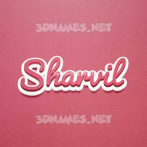 sharvil in Red Scribble style - 3D name wallpaper sharvil in Red Scribble style - 3D name wallpaper