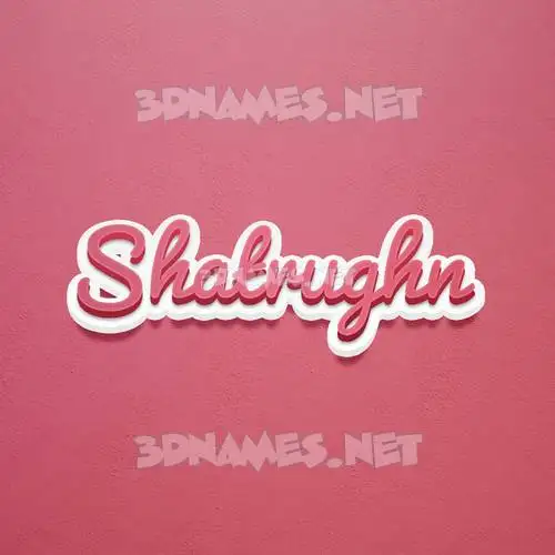 shatrughn in Red Scribble style - 3D name wallpaper