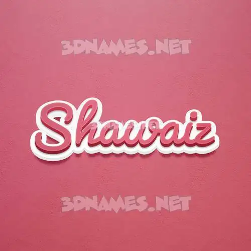 shawaiz in Red Scribble style - 3D name wallpaper shawaiz in Red Scribble style - 3D name wallpaper