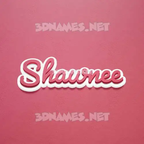 shawnee in Red Scribble style - 3D name wallpaper shawnee in Red Scribble style - 3D name wallpaper