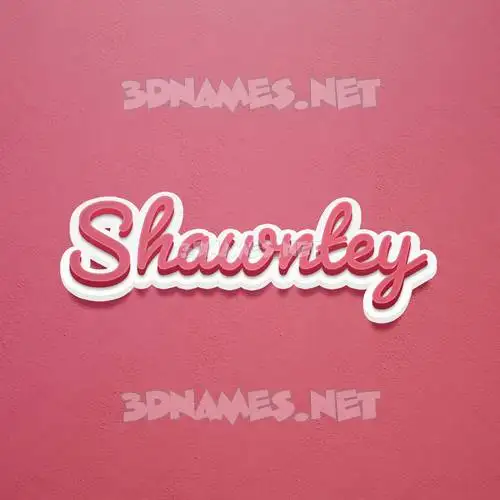 shawntey in Red Scribble style - 3D name wallpaper