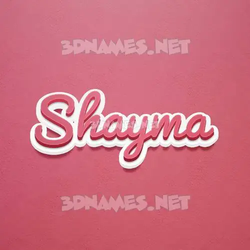 shayma in Red Scribble style - 3D name wallpaper shayma in Red Scribble style - 3D name wallpaper