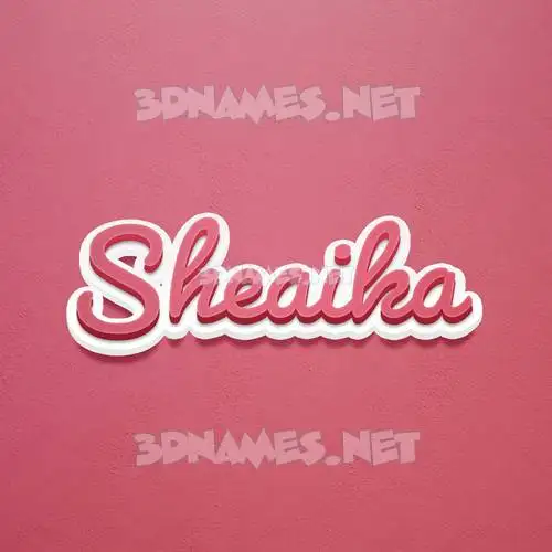 sheaika in Red Scribble style - 3D name wallpaper sheaika in Red Scribble style - 3D name wallpaper