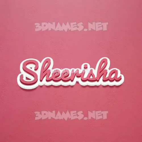 sheerisha in Red Scribble style - 3D name wallpaper sheerisha in Red Scribble style - 3D name wallpaper