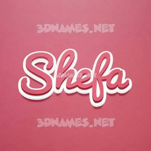 shefa in Red Scribble style - 3D name wallpaper shefa in Red Scribble style - 3D name wallpaper