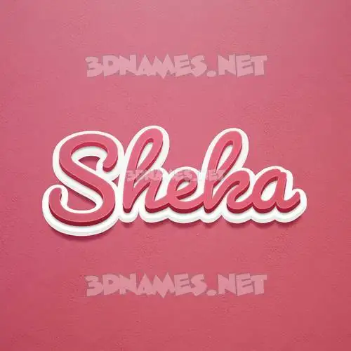sheka in Red Scribble style - 3D name wallpaper sheka in Red Scribble style - 3D name wallpaper
