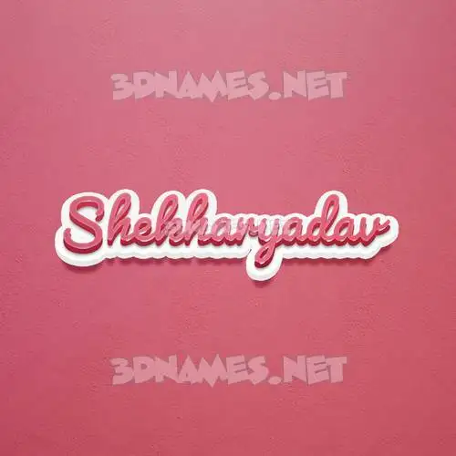 shekharyadav in Red Scribble style - 3D name wallpaper
