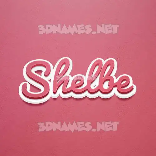 shelbe in Red Scribble style - 3D name wallpaper shelbe in Red Scribble style - 3D name wallpaper