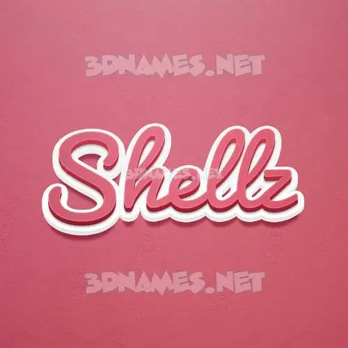 shellz in Red Scribble style - 3D name wallpaper shellz in Red Scribble style - 3D name wallpaper