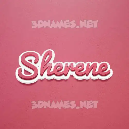 sherene in Red Scribble style - 3D name wallpaper sherene in Red Scribble style - 3D name wallpaper