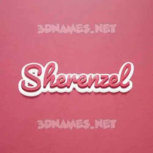 sherenzel in Red Scribble style - 3D name wallpaper sherenzel in Red Scribble style - 3D name wallpaper