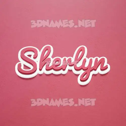 sherlyn in Red Scribble style - 3D name wallpaper sherlyn in Red Scribble style - 3D name wallpaper