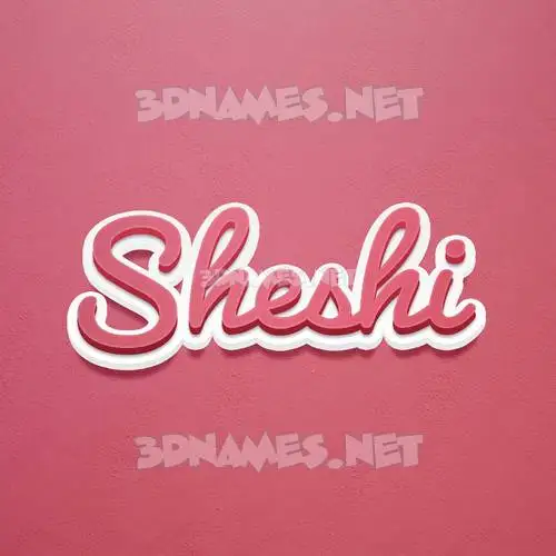 sheshi in Red Scribble style - 3D name wallpaper sheshi in Red Scribble style - 3D name wallpaper
