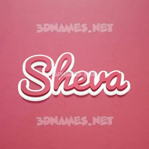 sheva in Red Scribble style - 3D name wallpaper sheva in Red Scribble style - 3D name wallpaper