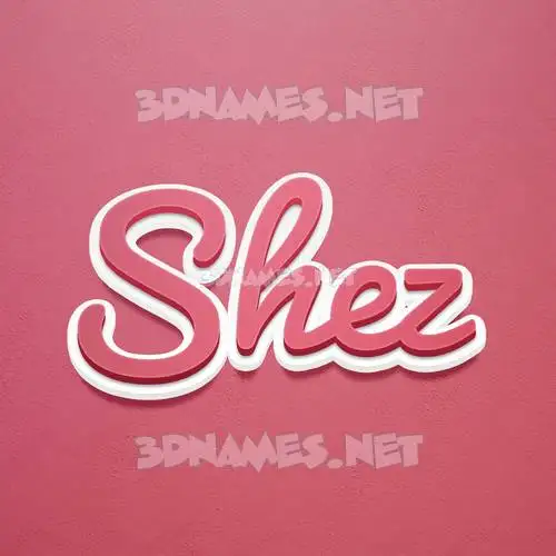 shez in Red Scribble style - 3D name wallpaper shez in Red Scribble style - 3D name wallpaper