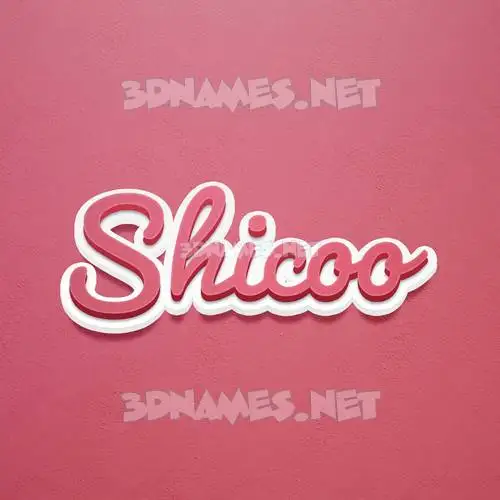 shicoo in Red Scribble style - 3D name wallpaper shicoo in Red Scribble style - 3D name wallpaper