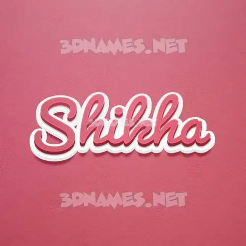 shikha in Red Scribble style - 3D name wallpaper shikha in Red Scribble style - 3D name wallpaper