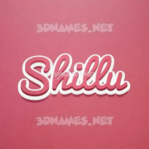shillu in Red Scribble style - 3D name wallpaper shillu in Red Scribble style - 3D name wallpaper
