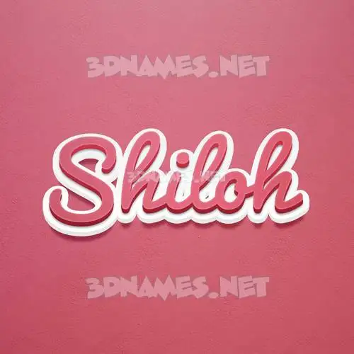 shiloh in Red Scribble style - 3D name wallpaper shiloh in Red Scribble style - 3D name wallpaper