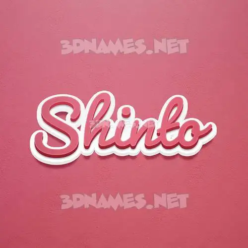 shinto in Red Scribble style - 3D name wallpaper shinto in Red Scribble style - 3D name wallpaper