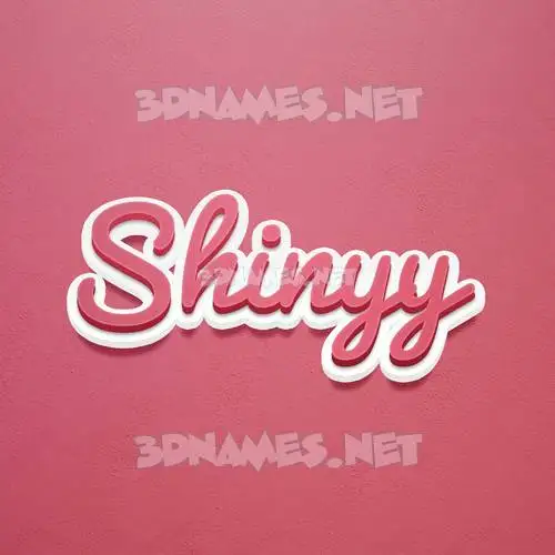 shinyy in Red Scribble style - 3D name wallpaper shinyy in Red Scribble style - 3D name wallpaper