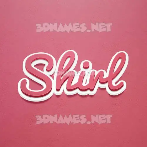 shirl in Red Scribble style - 3D name wallpaper shirl in Red Scribble style - 3D name wallpaper