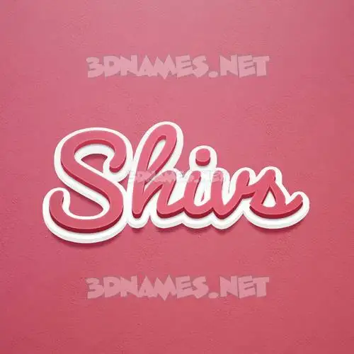 shivs in Red Scribble style - 3D name wallpaper shivs in Red Scribble style - 3D name wallpaper