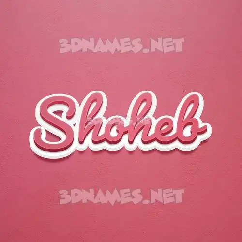 shoheb in Red Scribble style - 3D name wallpaper shoheb in Red Scribble style - 3D name wallpaper
