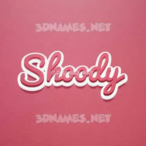 shoody in Red Scribble style - 3D name wallpaper shoody in Red Scribble style - 3D name wallpaper
