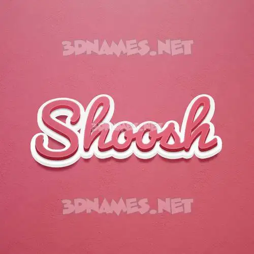 shoosh in Red Scribble style - 3D name wallpaper shoosh in Red Scribble style - 3D name wallpaper