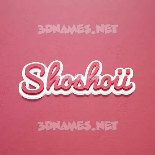 shoshoii in Red Scribble style - 3D name wallpaper shoshoii in Red Scribble style - 3D name wallpaper
