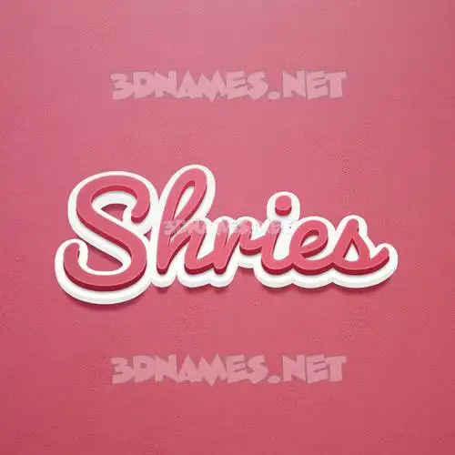 shries in Red Scribble style - 3D name wallpaper shries in Red Scribble style - 3D name wallpaper