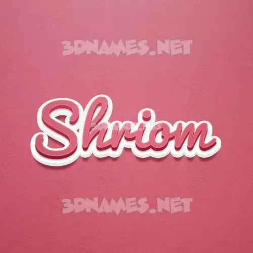shriom in Red Scribble style - 3D name wallpaper shriom in Red Scribble style - 3D name wallpaper