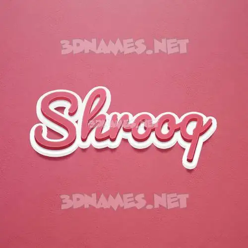 shrooq in Red Scribble style - 3D name wallpaper shrooq in Red Scribble style - 3D name wallpaper
