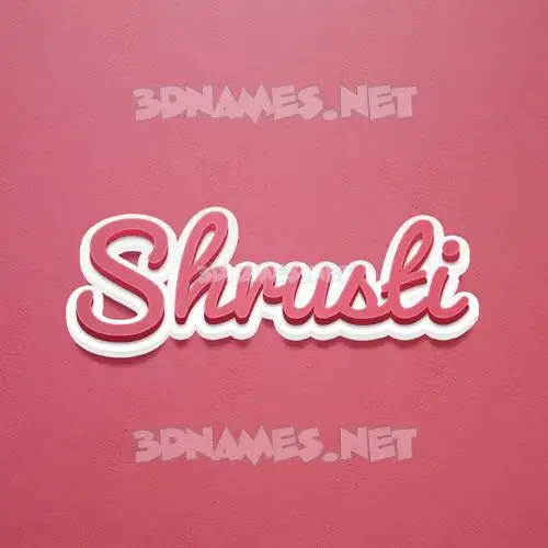 shrusti in Red Scribble style - 3D name wallpaper shrusti in Red Scribble style - 3D name wallpaper