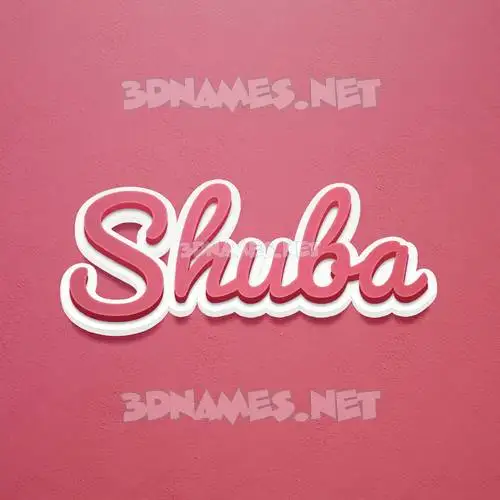 shuba in Red Scribble style - 3D name wallpaper shuba in Red Scribble style - 3D name wallpaper