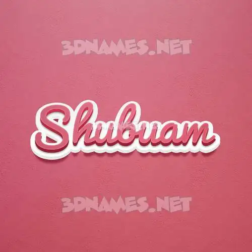 shubuam in Red Scribble style - 3D name wallpaper shubuam in Red Scribble style - 3D name wallpaper