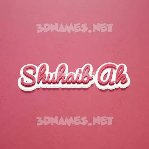 shuhaib ak in Red Scribble style - 3D name wallpaper shuhaib ak in Red Scribble style - 3D name wallpaper