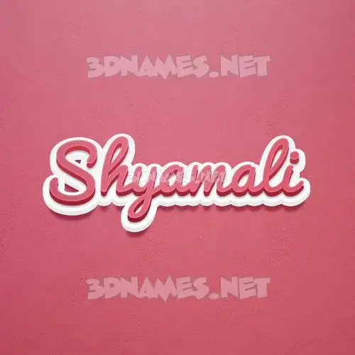 shyamali in Red Scribble style - 3D name wallpaper shyamali in Red Scribble style - 3D name wallpaper