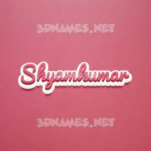 shyamkumar in Red Scribble style - 3D name wallpaper shyamkumar in Red Scribble style - 3D name wallpaper