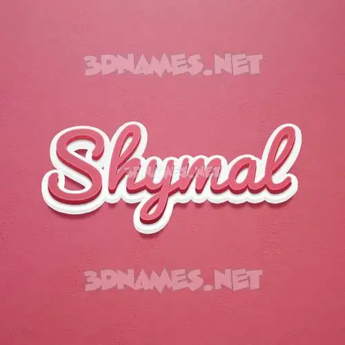 shymal in Red Scribble style - 3D name wallpaper shymal in Red Scribble style - 3D name wallpaper