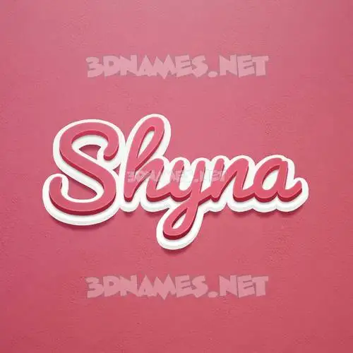 shyna in Red Scribble style - 3D name wallpaper shyna in Red Scribble style - 3D name wallpaper