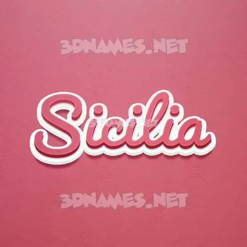 sicilia in Red Scribble style - 3D name wallpaper sicilia in Red Scribble style - 3D name wallpaper