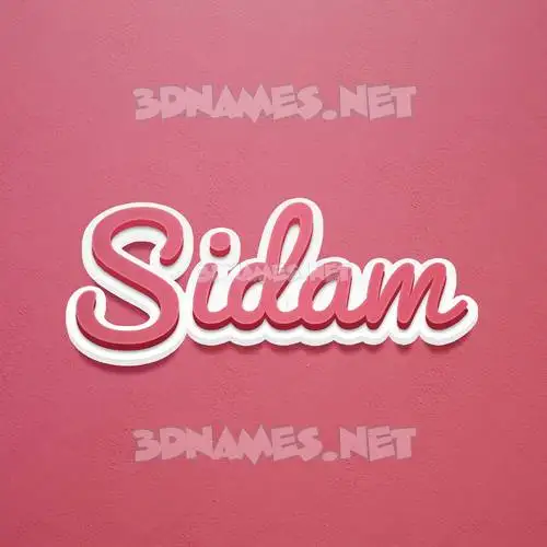 sidam in Red Scribble style - 3D name wallpaper sidam in Red Scribble style - 3D name wallpaper